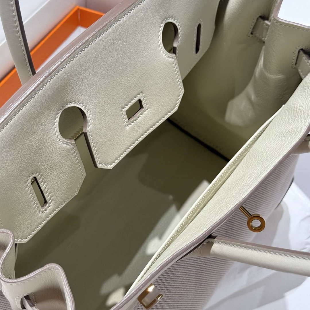 Hermes Birkin Tote Bag Swift leather with canvas 286018