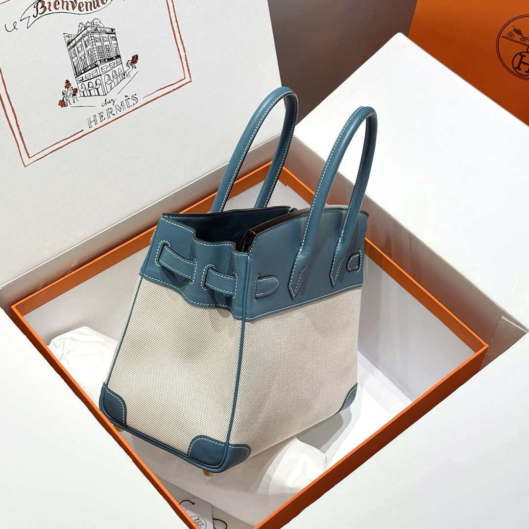 Hermes Birkin Tote Bag Swift leather with canvas 286019
