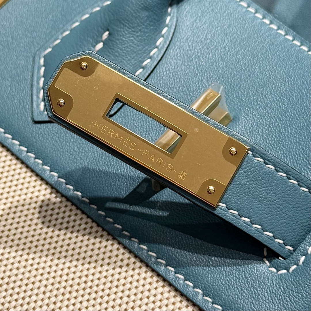 Hermes Birkin Tote Bag Swift leather with canvas 286019