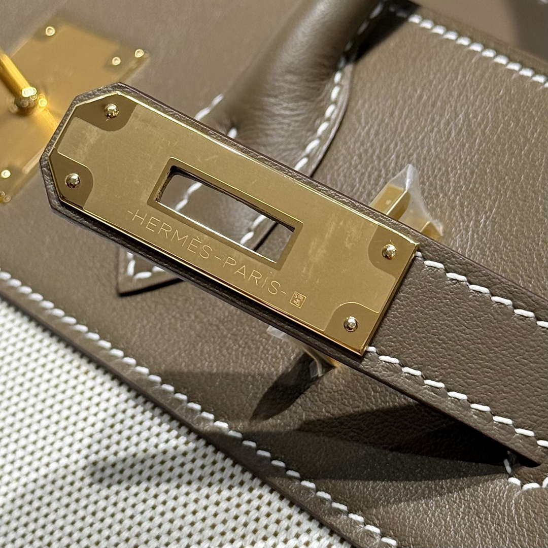 Hermes Birkin Tote Bag Swift leather with canvas 286020
