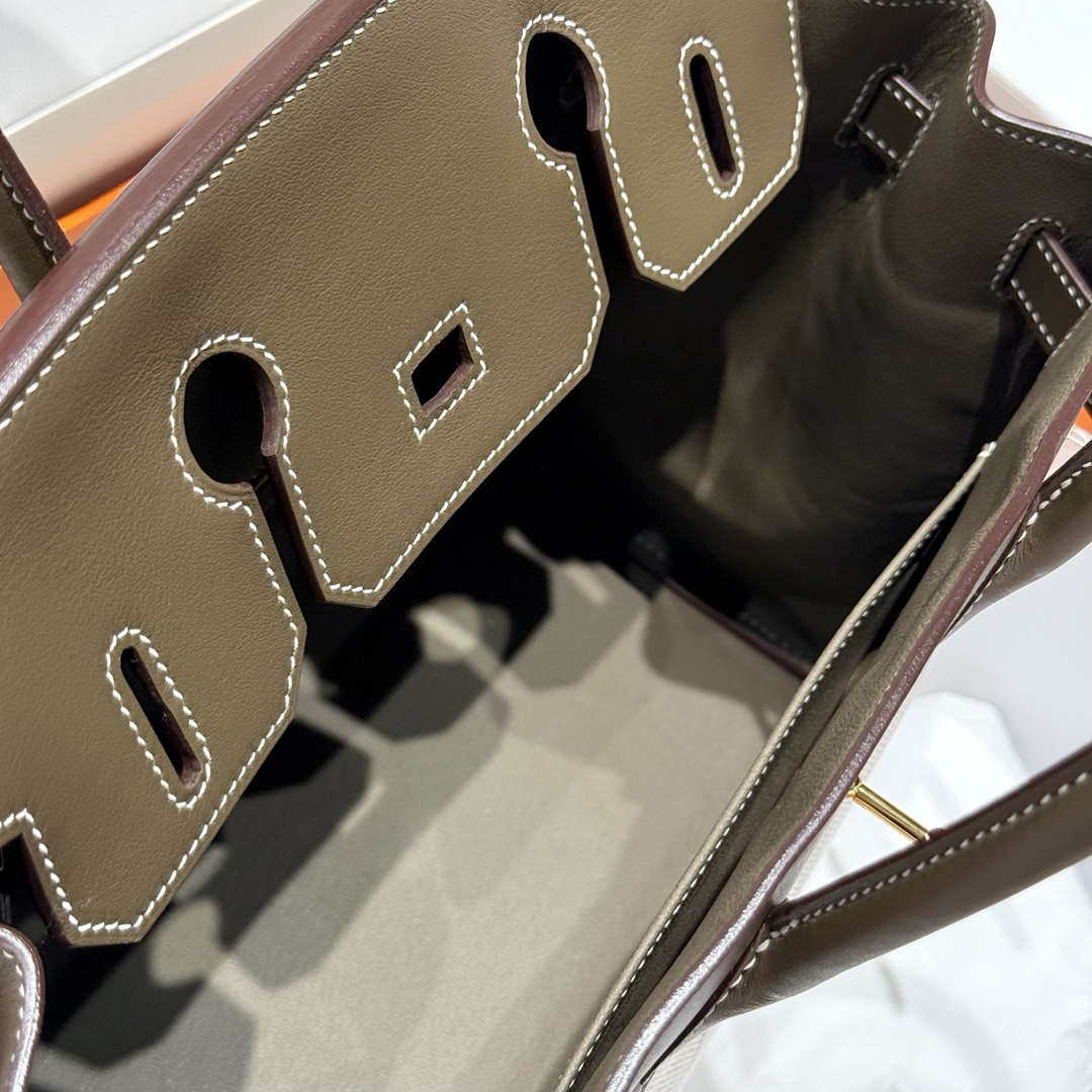 Hermes Birkin Tote Bag Swift leather with canvas 286020
