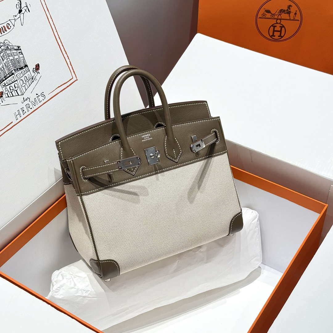 Hermes Birkin Tote Bag Swift leather with canvas 286020