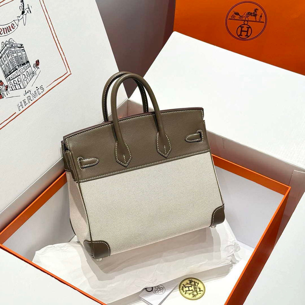 Hermes Birkin Tote Bag Swift leather with canvas 286020