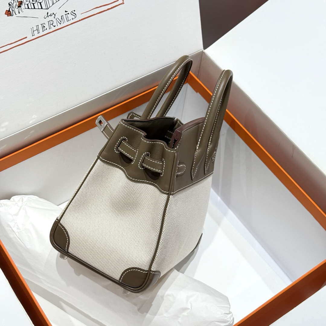 Hermes Birkin Tote Bag Swift leather with canvas 286020