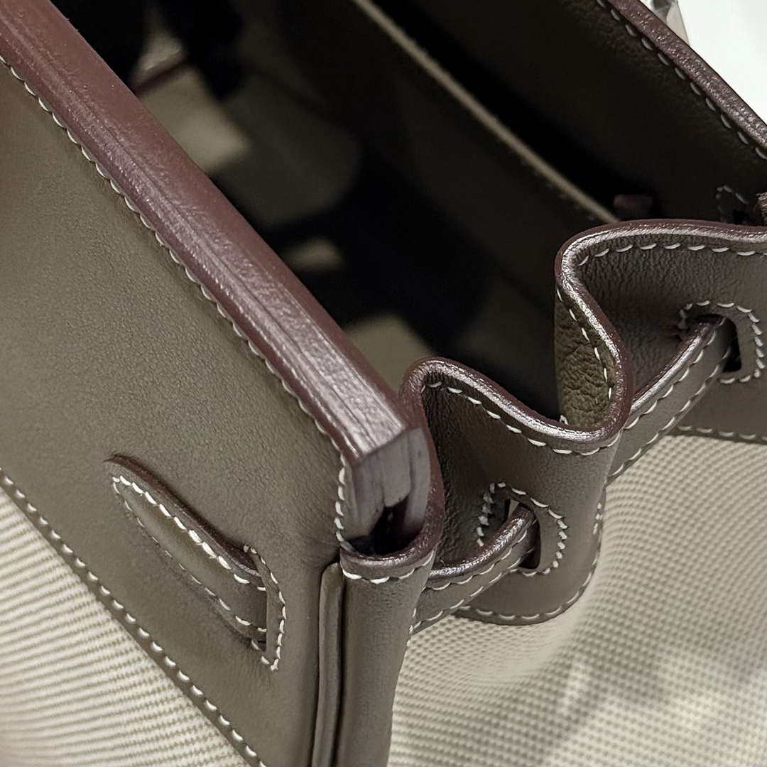 Hermes Birkin Tote Bag Swift leather with canvas 286020