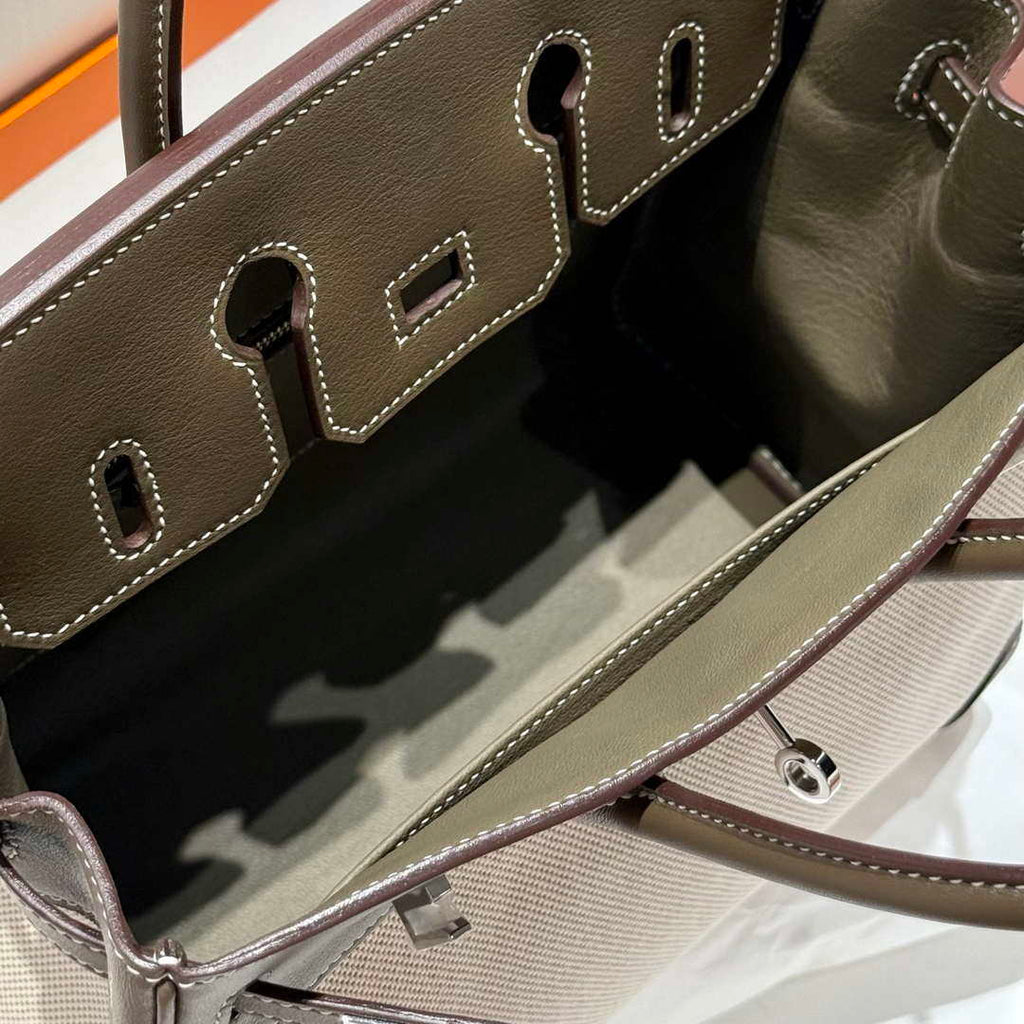 Hermes Birkin Tote Bag Swift leather with canvas 286020