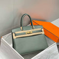 Hermes Birkin Tote Bag Togo Leather 28600 Almond Green - 25cm - View 1