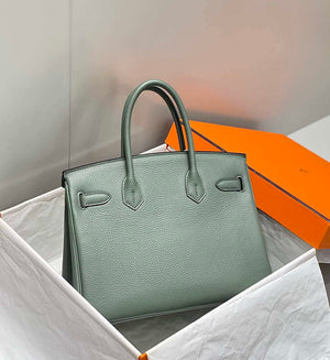 Hermes Birkin Tote Bag Togo Leather 28600 Almond Green - 25cm - View 2