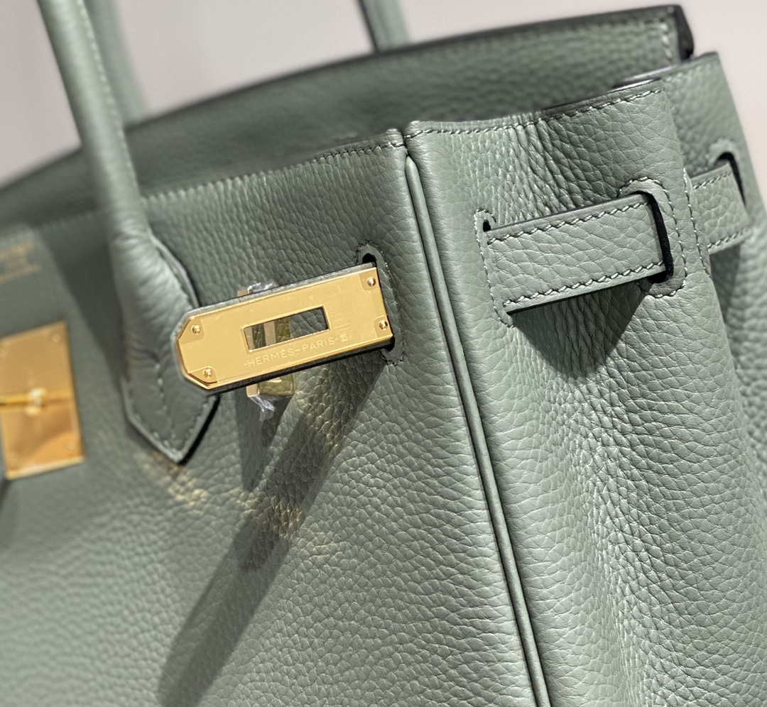 Hermes Birkin Tote Bag Togo Leather 28600 Almond Green