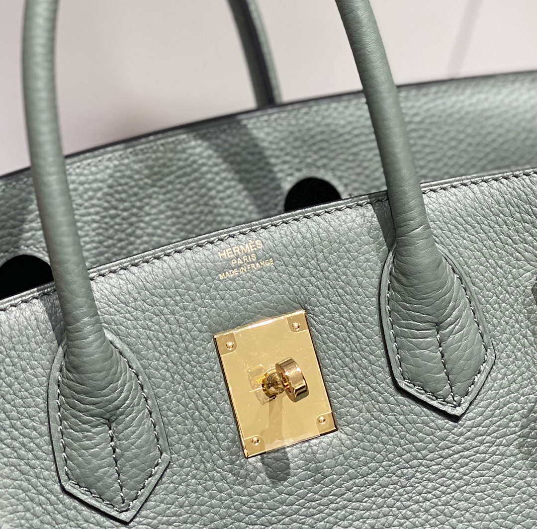 Hermes Birkin Tote Bag Togo Leather 28600 Almond Green
