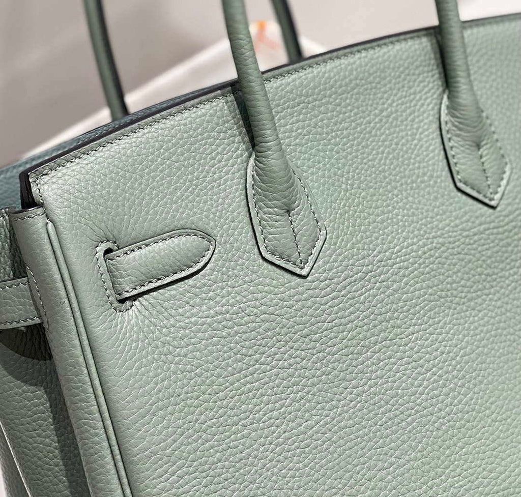 Hermes Birkin Tote Bag Togo Leather 28600 Almond Green