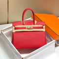 Hermes Birkin Tote Bag Togo Leather 28601 Red - 25cm - View 1