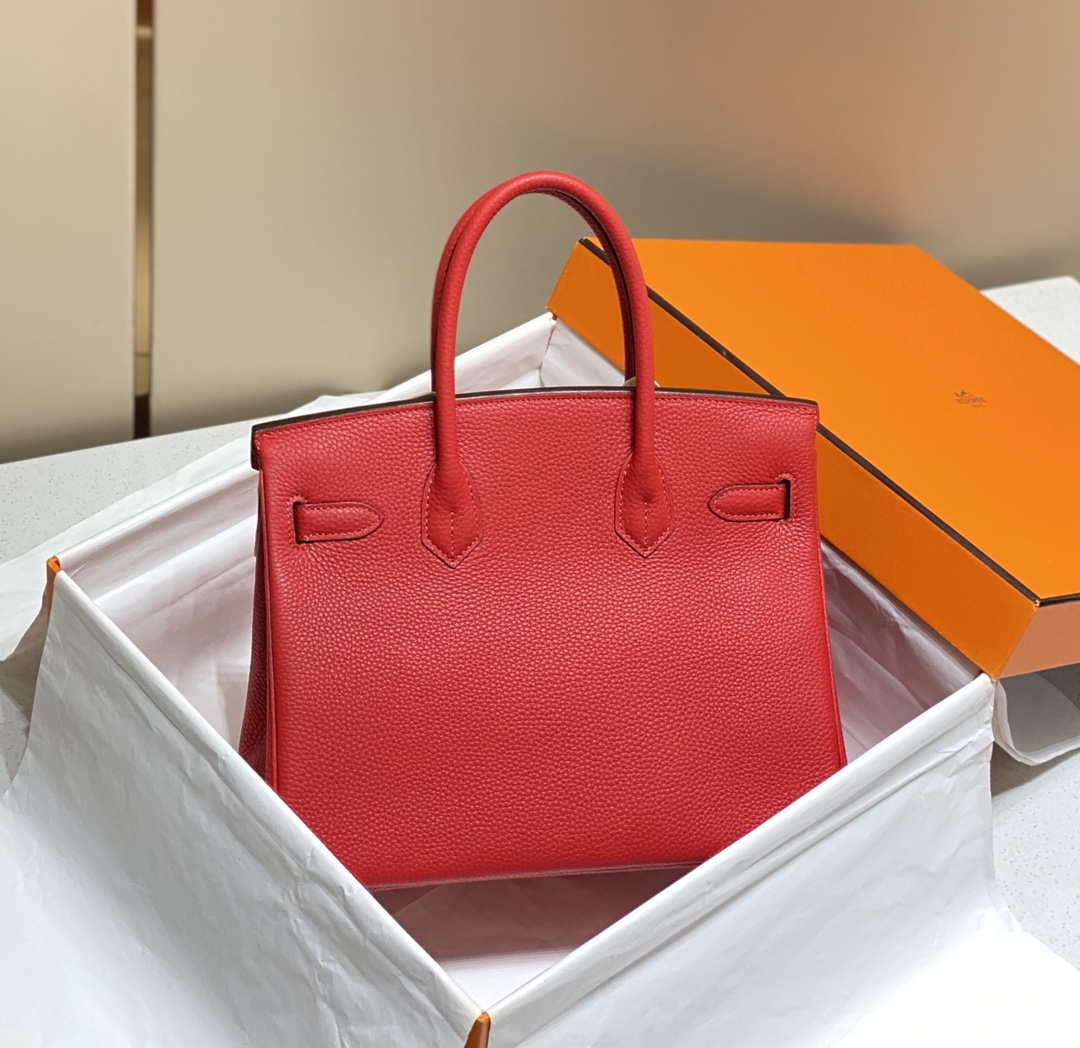 Hermes Birkin Tote Bag Togo Leather 28601 Red