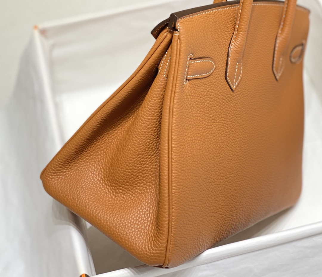 Hermes Birkin Tote Bag Togo Leather 28602 Orange Gold