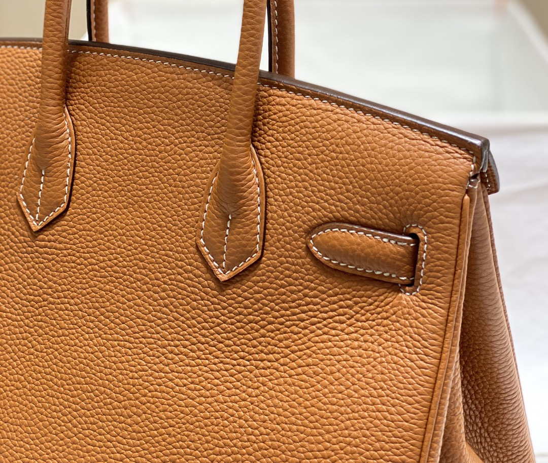 Hermes Birkin Tote Bag Togo Leather 28602 Orange Gold