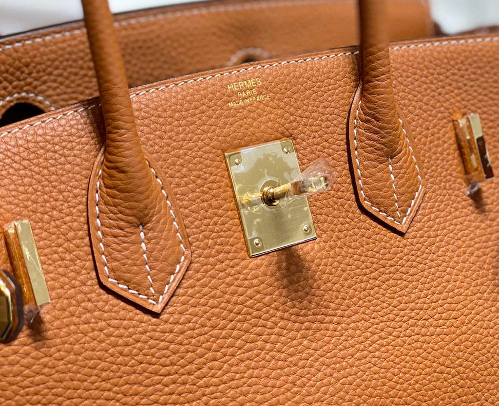 Hermes Birkin Tote Bag Togo Leather 28602 Orange Gold