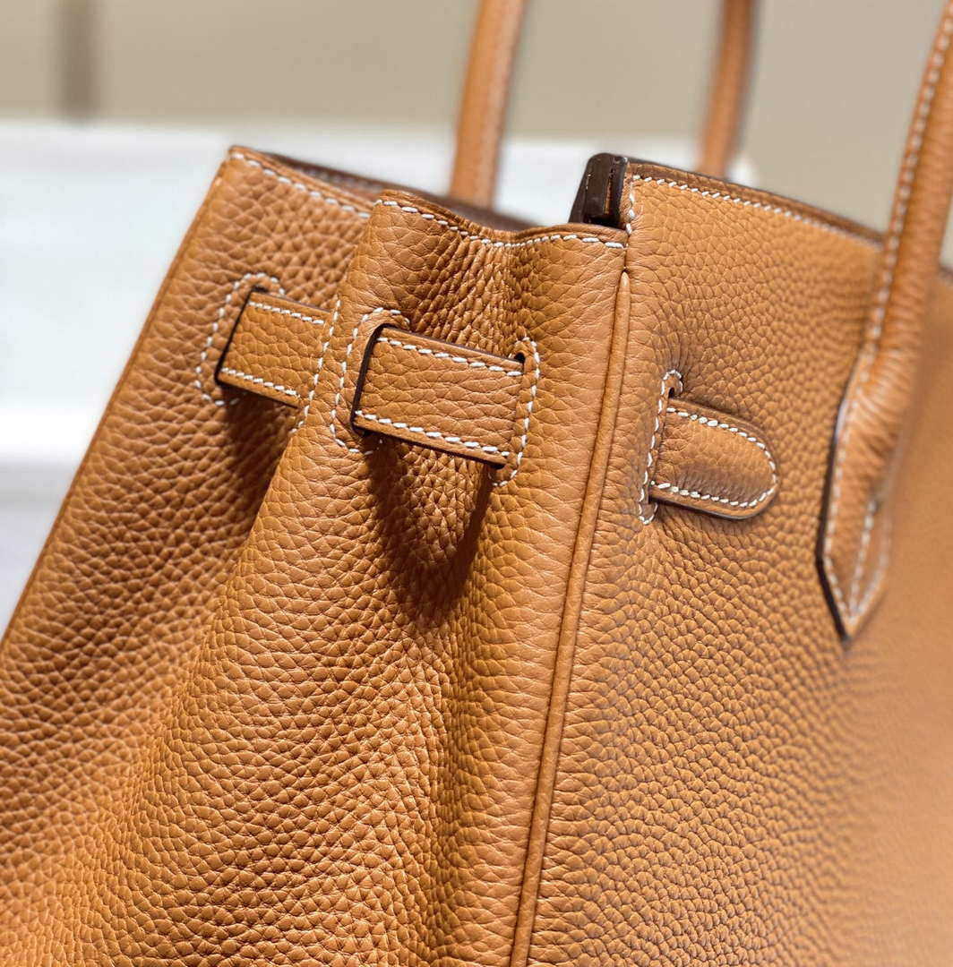 Hermes Birkin Tote Bag Togo Leather 28602 Orange Gold