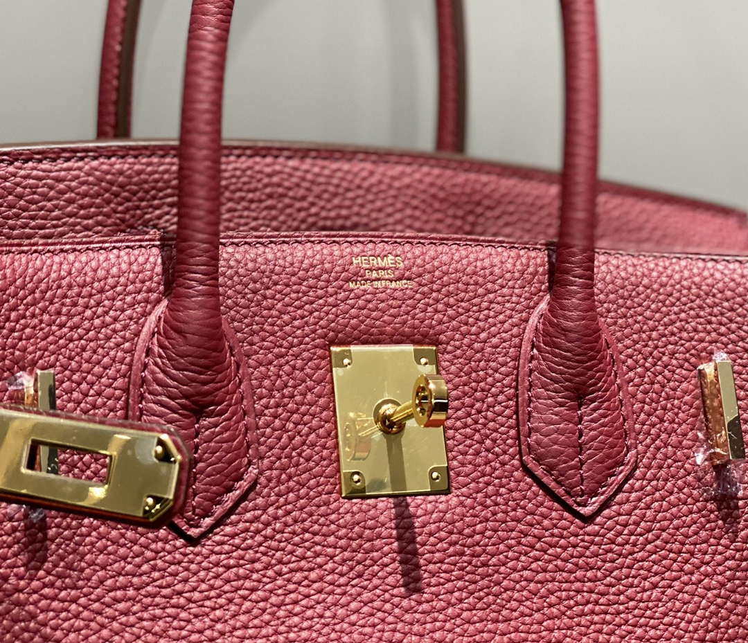 Hermes Birkin Tote Bag Togo Leather 28604 Bordeaux Red