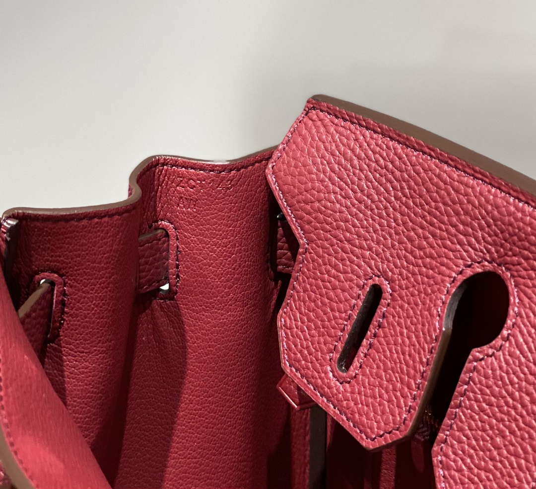 Hermes Birkin Tote Bag Togo Leather 28604 Bordeaux Red