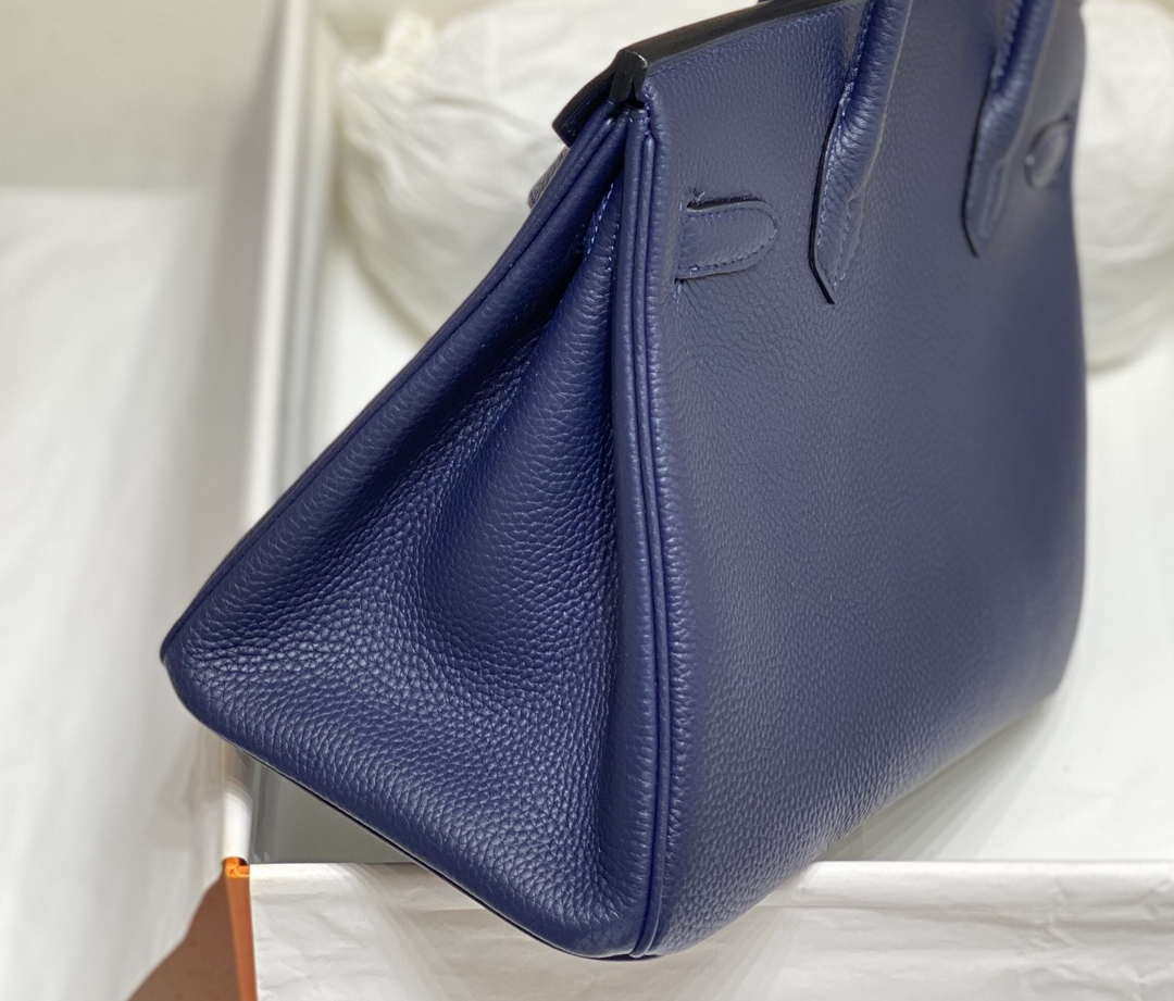 Hermes Birkin Tote Bag Togo Leather 28605 Navy Blue