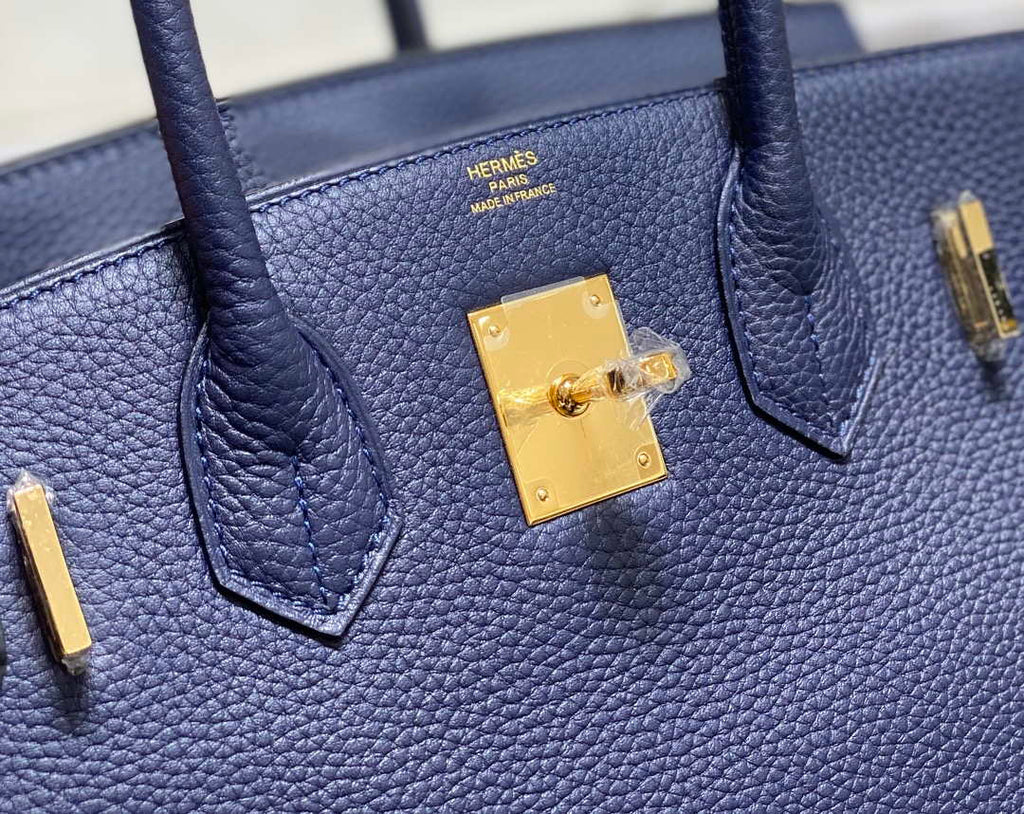 Hermes Birkin Tote Bag Togo Leather 28605 Navy Blue
