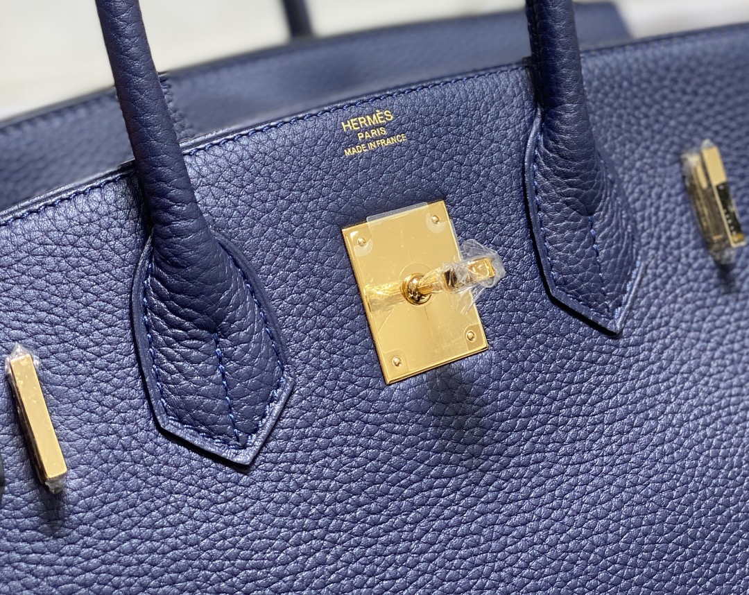 Hermes Birkin Tote Bag Togo Leather 28605 Navy Blue