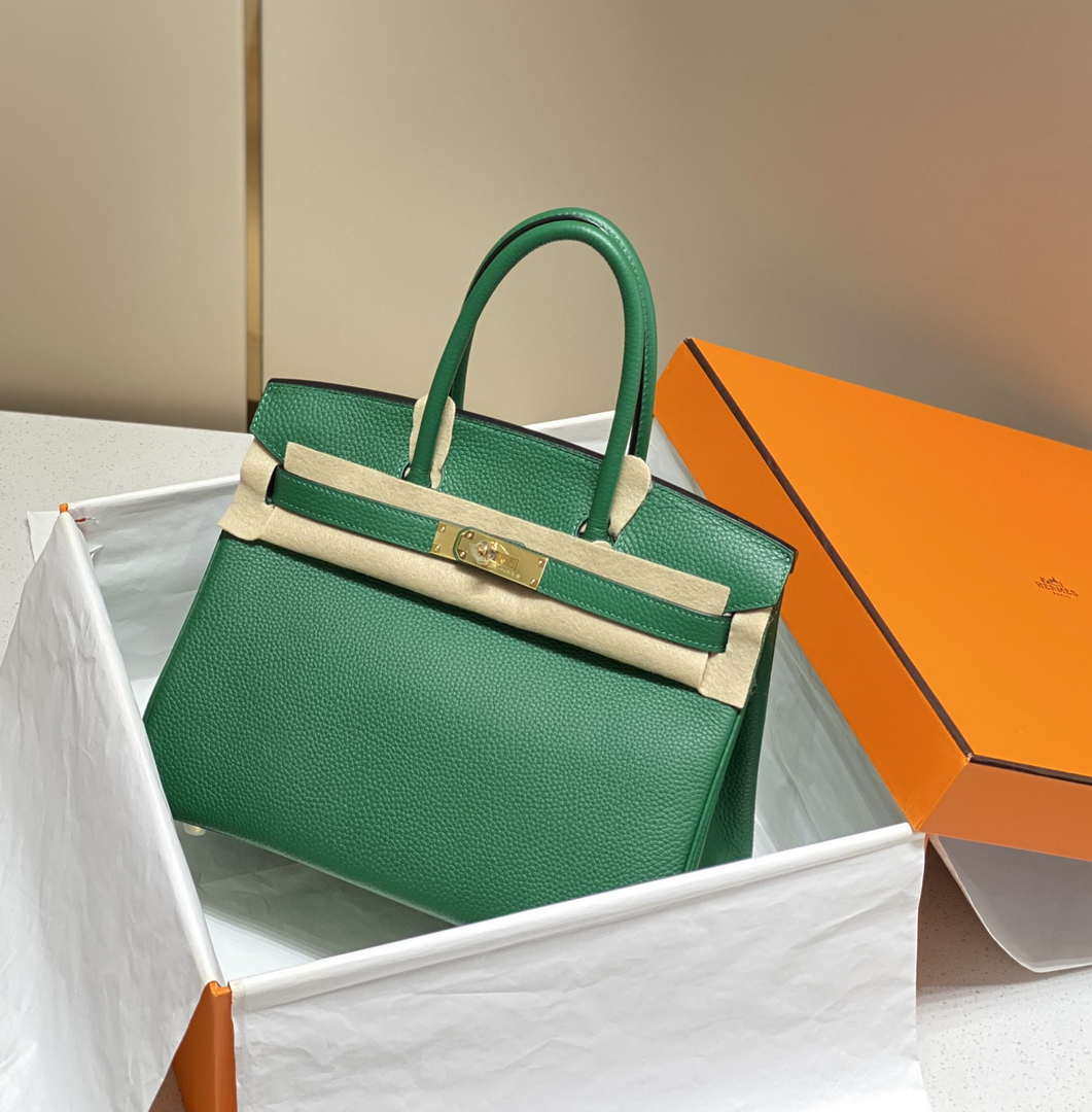 Hermes Birkin Tote Bag Togo Leather 28607 Green