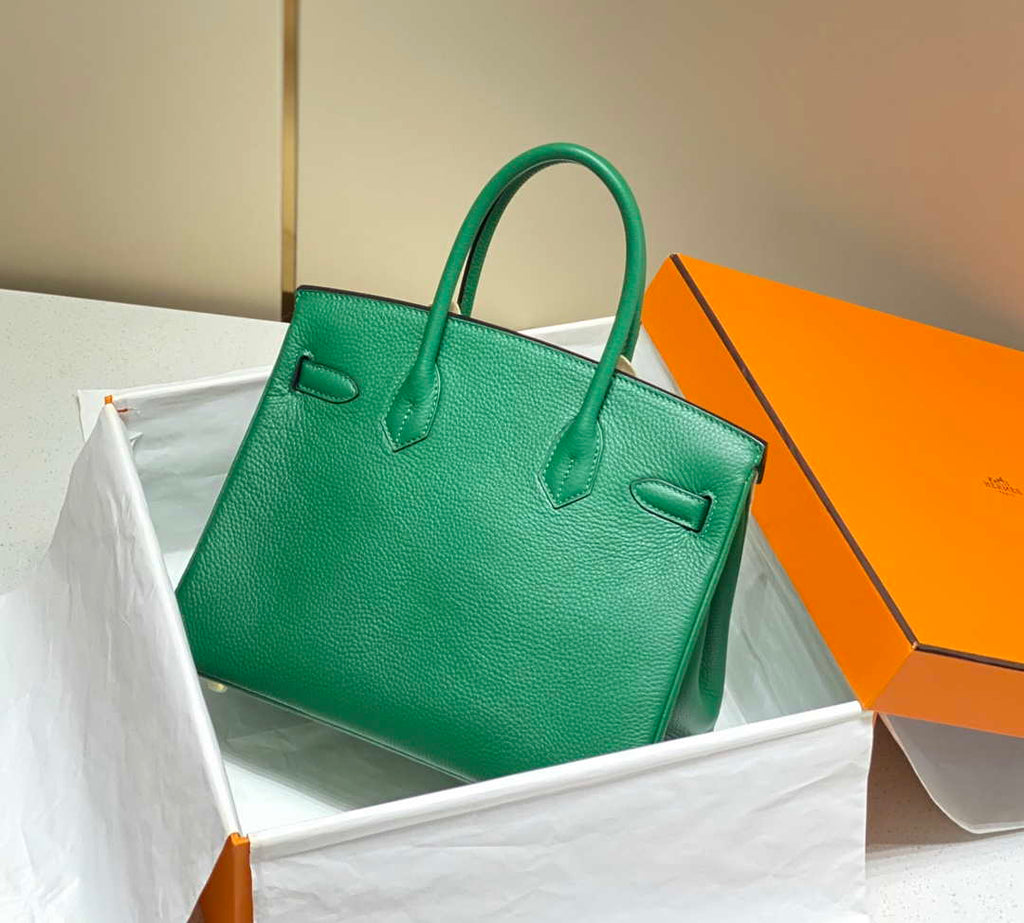Hermes Birkin Tote Bag Togo Leather 28607 Green