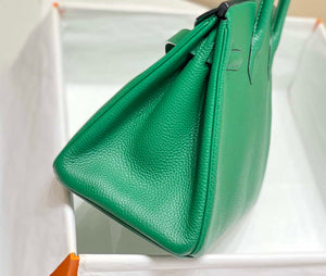 Hermes Birkin Tote Bag Togo Leather 28607 Green - 25cm - View 4