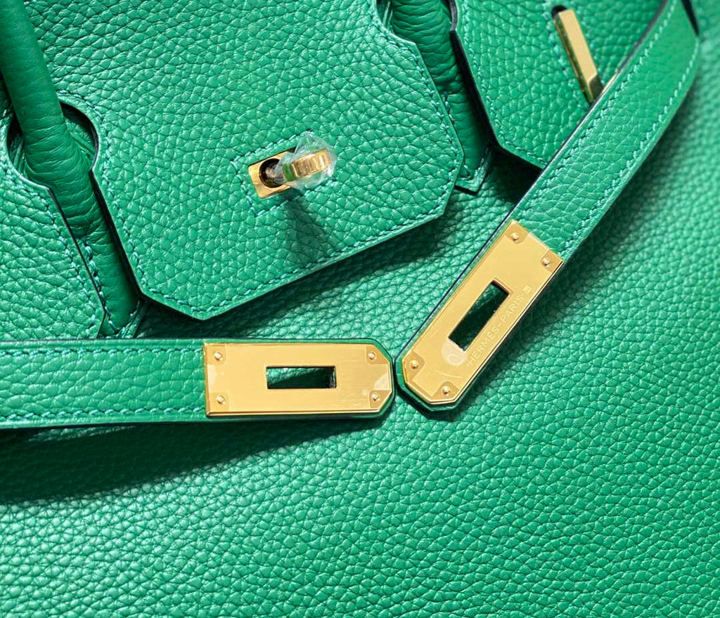 Hermes Birkin Tote Bag Togo Leather 28607 Green