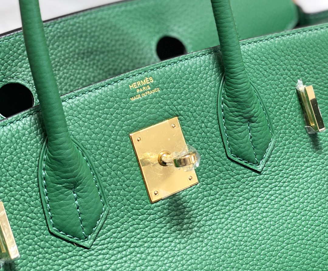 Hermes Birkin Tote Bag Togo Leather 28607 Green