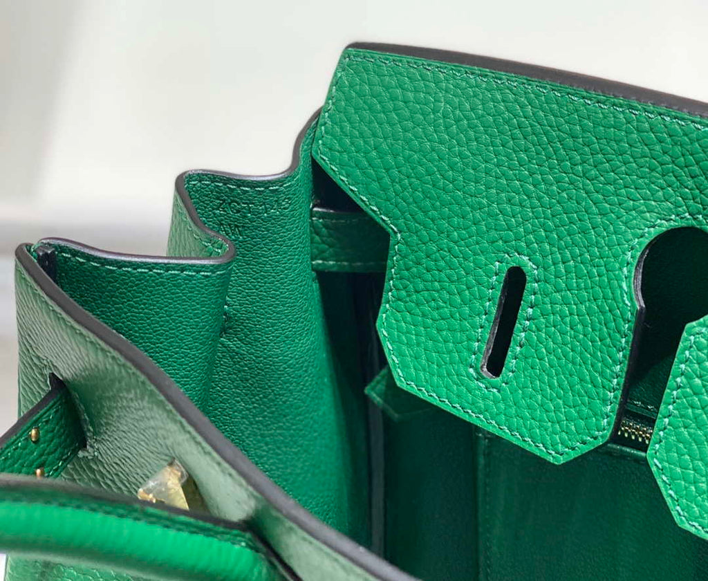 Hermes Birkin Tote Bag Togo Leather 28607 Green