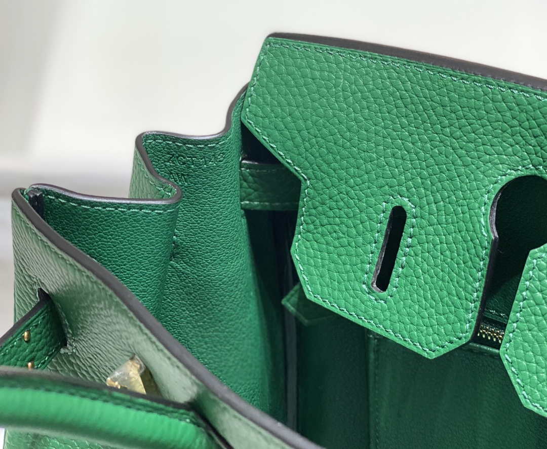 Hermes Birkin Tote Bag Togo Leather 28607 Green