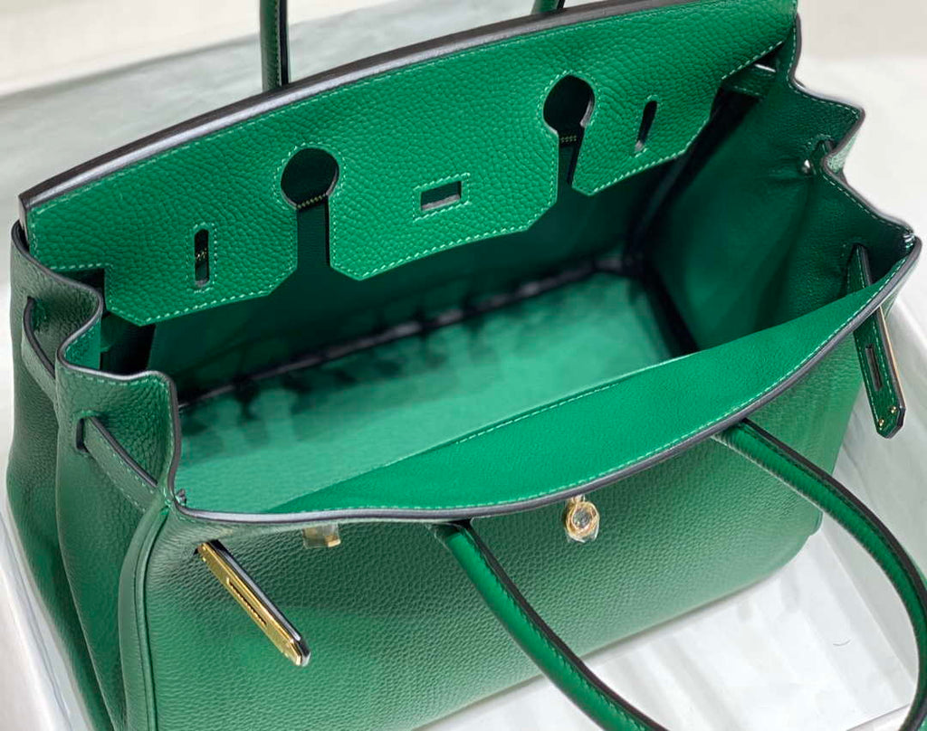Hermes Birkin Tote Bag Togo Leather 28607 Green