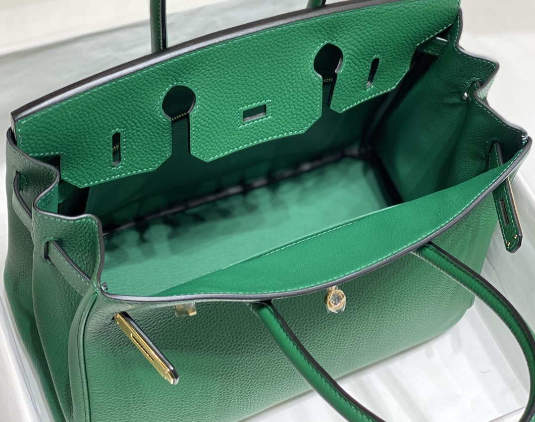 Hermes Birkin Tote Bag Togo Leather 28607 Green