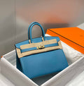 Hermes Birkin Tote Bag Togo Leather 28608 Denim Blue