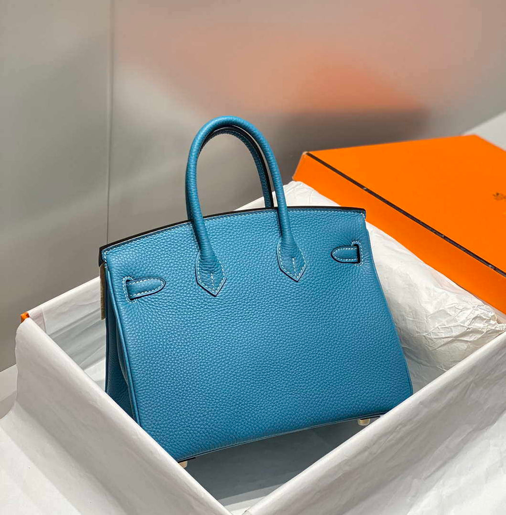 Hermes Birkin Tote Bag Togo Leather 28608 Denim Blue