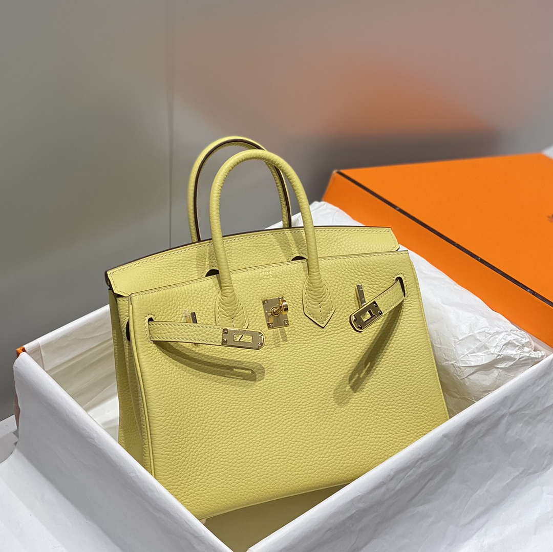 Hermes Birkin Tote Bag Togo Leather 28609 Yellow