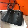 Hermes Black Togo leather Garden Party 30cm Bag Machine sewing H239053