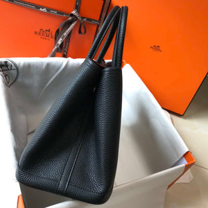 Hermes Black Togo leather Garden Party 30cm Bag Machine sewing H239053 - Default Title - View 3