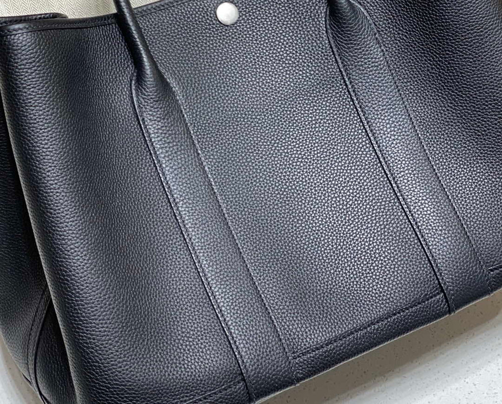 Hermes Black Togo Medium Garden Party 36cm Bag H239055