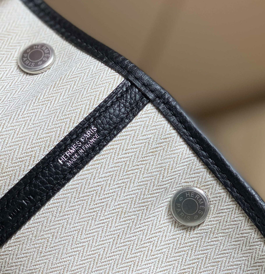 Hermes Black Togo Medium Garden Party 36cm Bag H239055
