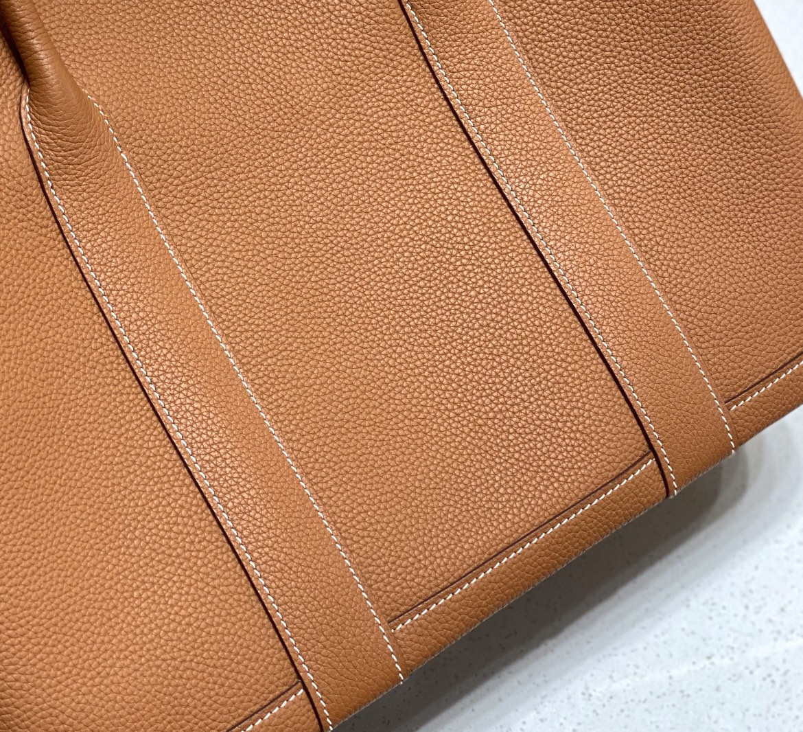 Hermes Brown Togo Medium Garden Party 36cm Bag H239054