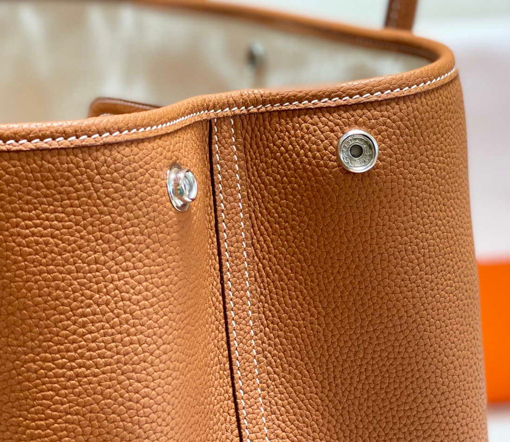 Hermes Brown Togo Medium Garden Party 36cm Bag H239054