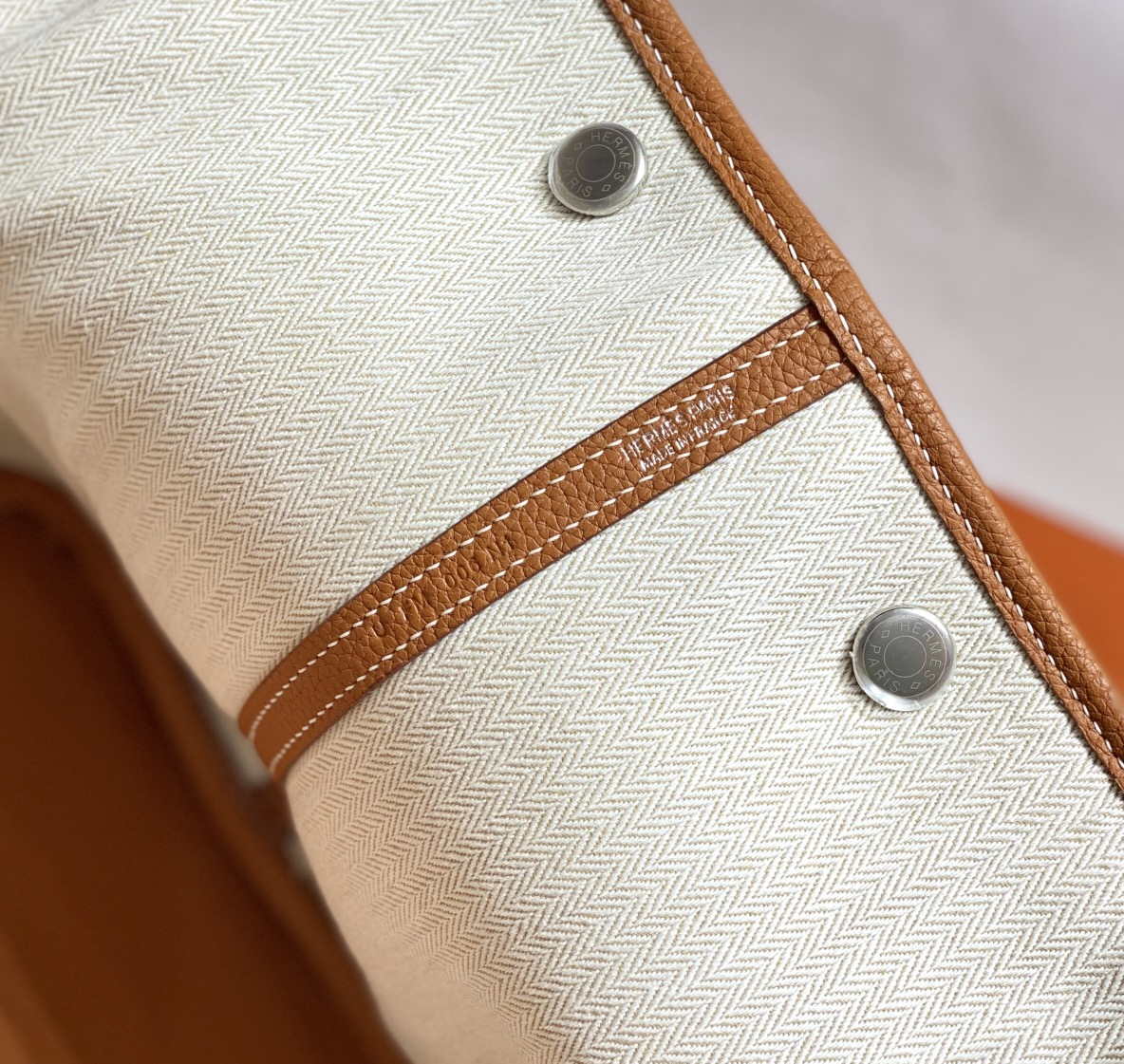 Hermes Brown Togo Medium Garden Party 36cm Bag H239054 - Default Title - View 8