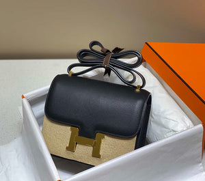 Hermes Constance Cross Body Bag Epsom Leather Gold H28401 - 18CM - View 1