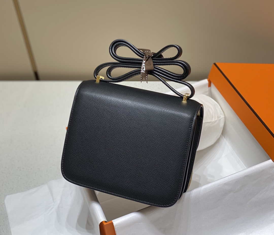 Hermes Constance Cross Body Bag Epsom Leather Gold H28401