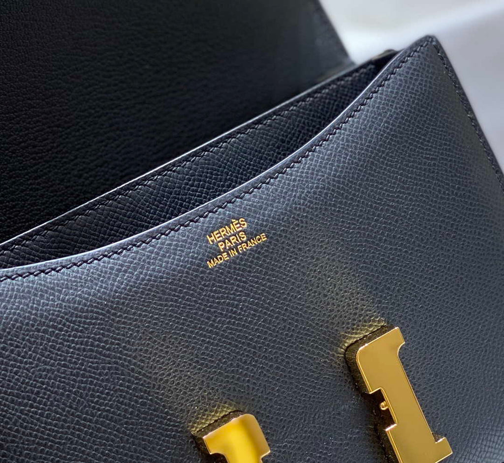 Hermes Constance Cross Body Bag Epsom Leather Gold H28401