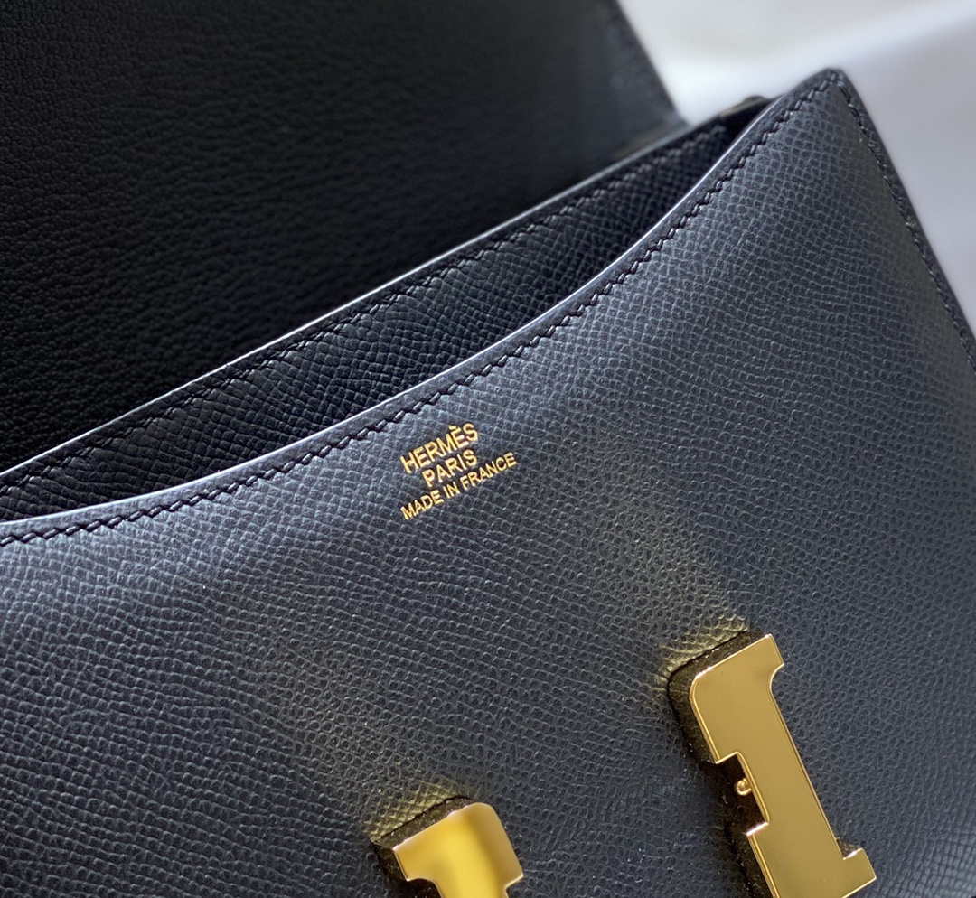 Hermes Constance Cross Body Bag Epsom Leather Gold H28401