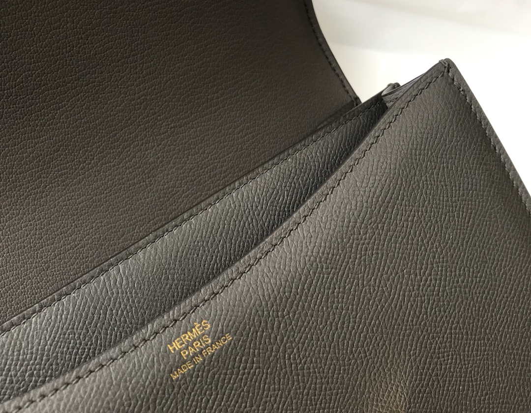 Hermes Constance Cross Body Bag Epsom Leather Gold H28402 - 18CM - View 6